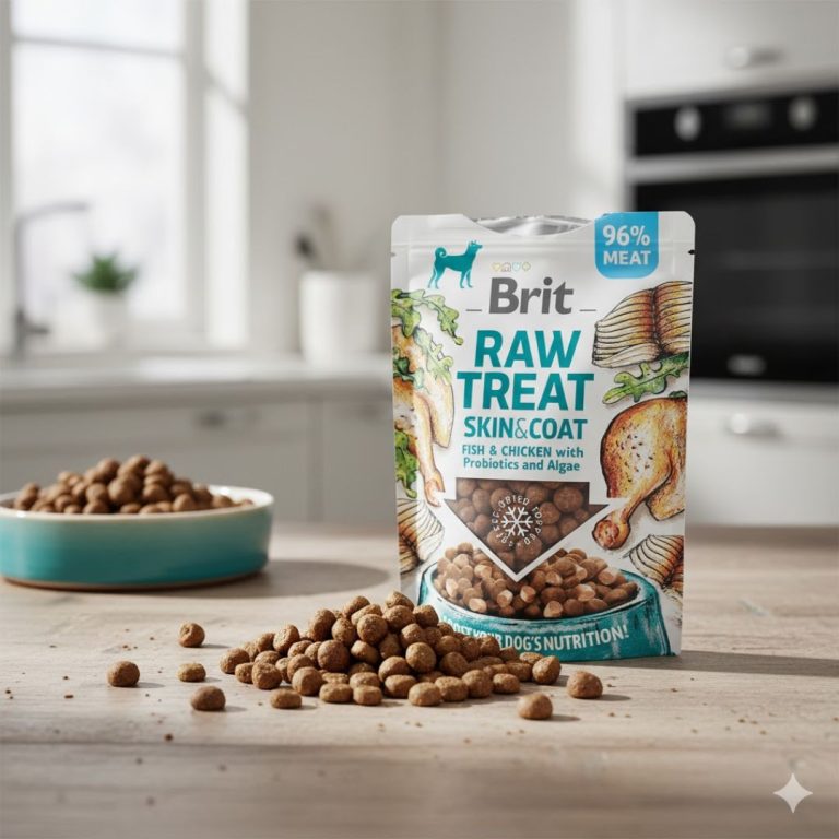 Brit Raw / Dog Treat / For Skin And Coat / Chicken And Fish Flavor – 40 Gram